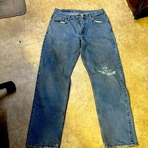 Ripped Relaxed fit Wrangler jeans